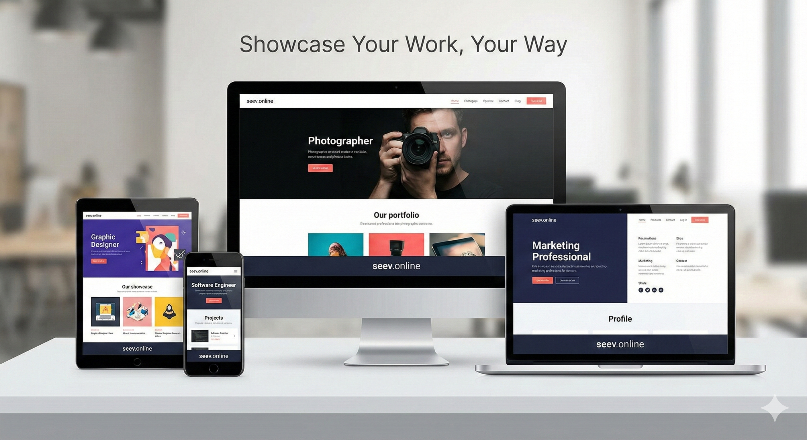 Professional portfolio themes for every profession